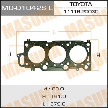 1.30mm Metal-Elastomer Cylinder Head Gasket for TOYOTA ALPHARD 11116-20030 11116-20031