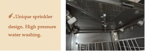 OEM 12l Dishwashing Equipment Commercial Glass Dishwasher