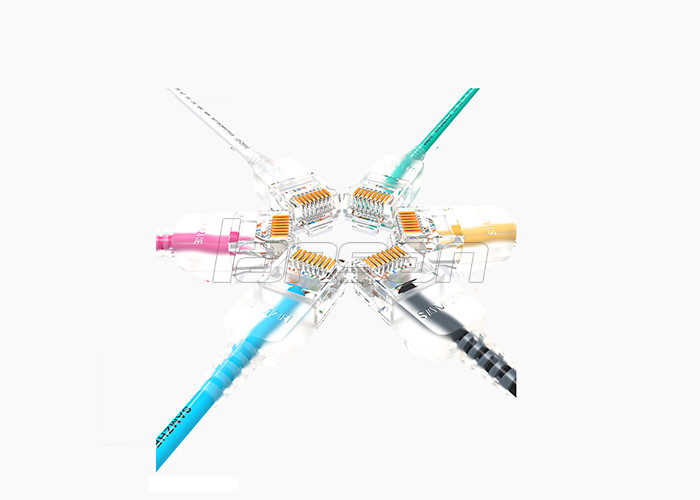 BC HDPE Cat6 Patch Cord 0.4mm Copper ETL For Computer Networks