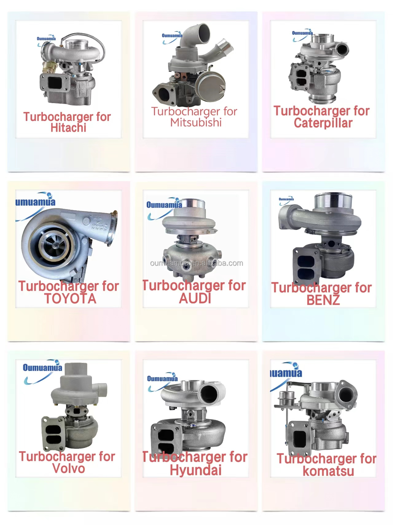 RHF3 1G491-17010 1G491-17012 Va410164 Turbocharger For Komatsu Kubota PC56-7 4D87 V2403 Engine