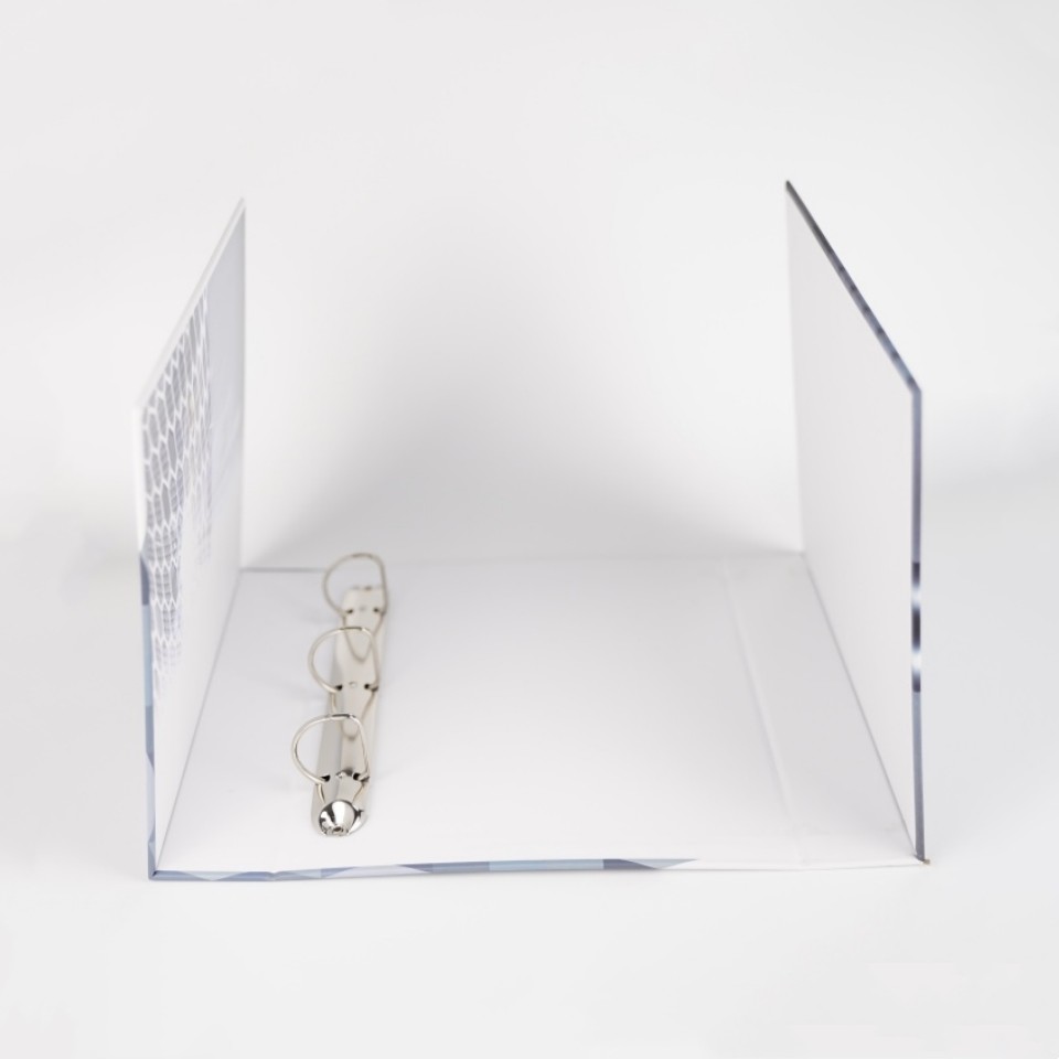 Wedding Photo Album Book Packaging Custom Logo 4D Ring Binders with Recycled Materials