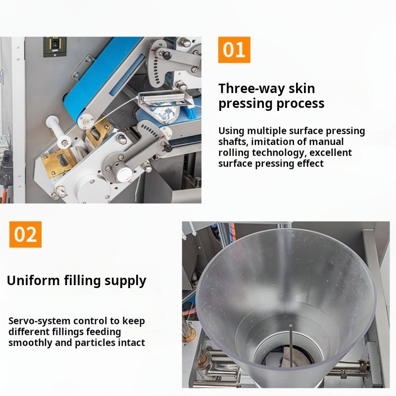 Automatic Imitation Manual Small Goldfish Wonton Machine Commercial Large Dumplings Wonton Food Factory Processing Equipment