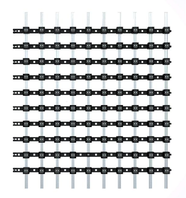 Building Lighting LED Grid Screen RGB Waterproof Ip67 Transparent
