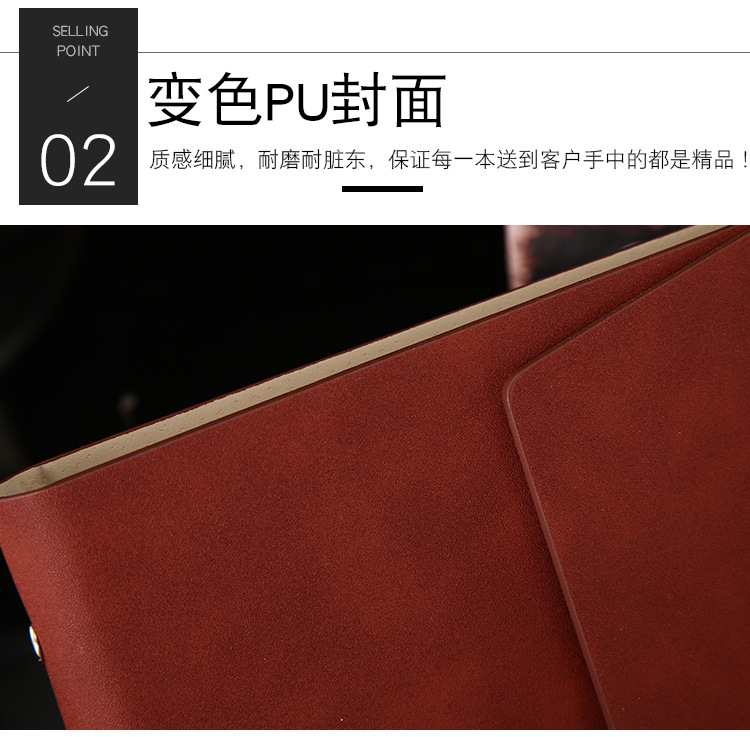 Leather Binder Business Planner With Pen Stationary Set Gift Box Customized Logo