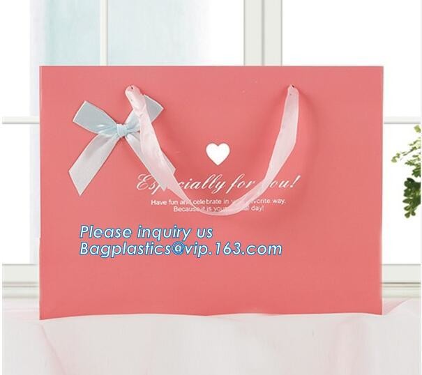 Luxury Paper Gift Carrier Shopping Bag Party Bag with Handles,printed paper carrier bag for apparel shopping bag, bageas