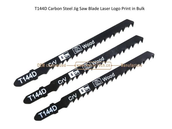 T144D Carbon Jig Saw Blade Laser Logo Print in Bulk size:100mmx8x6T, Cutting