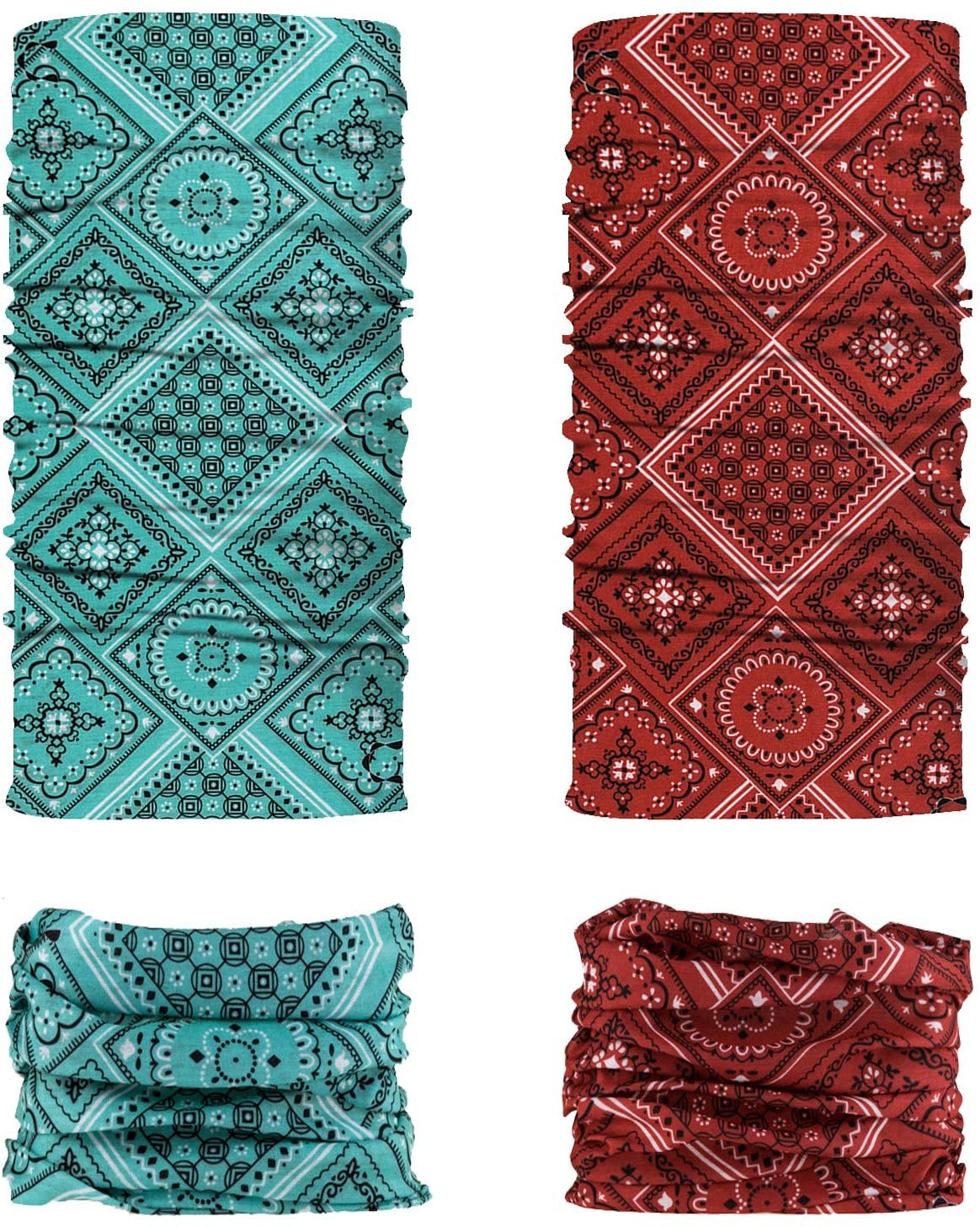 Seamless Multifuntional Wrist Custom Face Shields Bandanas