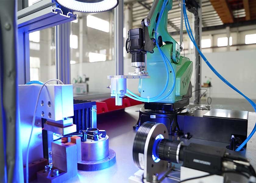 4 DOF Fully Automated Revolute Jointed Multi Axis Robot Arm
