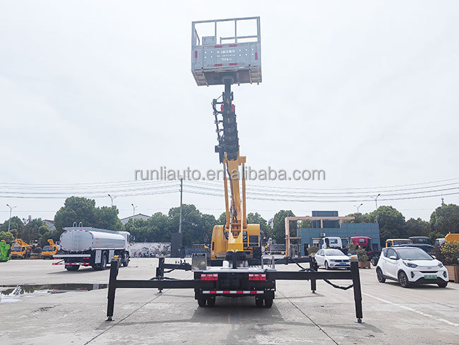 Factory Light Duty 18m High Altitude Operation Truck Boom Lift Mounted on Truck in Indonesia
