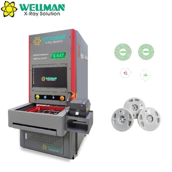 Quality Microfocus X Ray Parts Counter Machine 30μM Focal Spot 80kV 17" FPD for sale