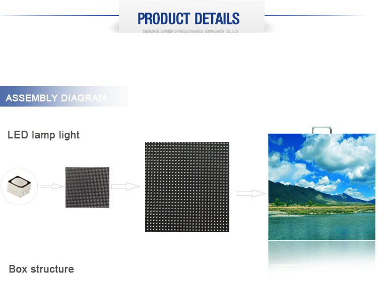 Energy saving outdoor rental p6 led display screen