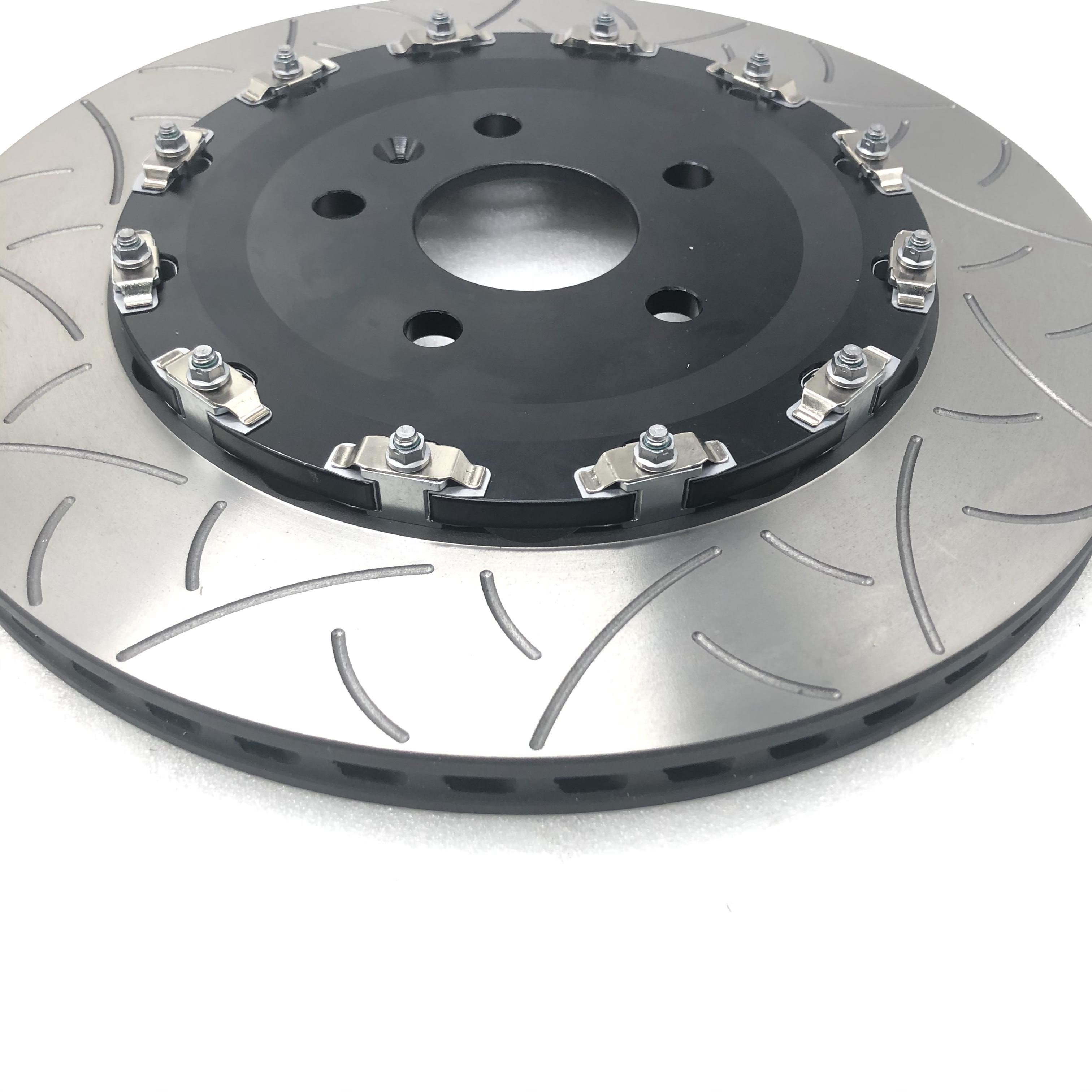 380mm Disc 8 Pot Brakes Black Aluminum Caliper Full Floating Bell