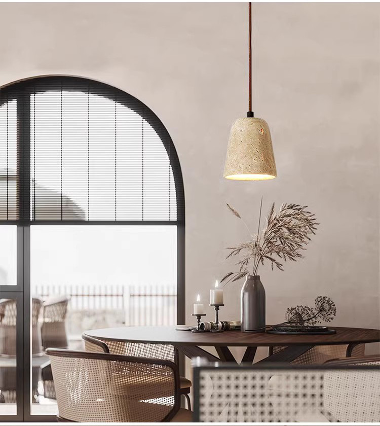 Wabi Sabi Pendant Light Janpanese Stone ceramic pendant light(WH-AP-574)
