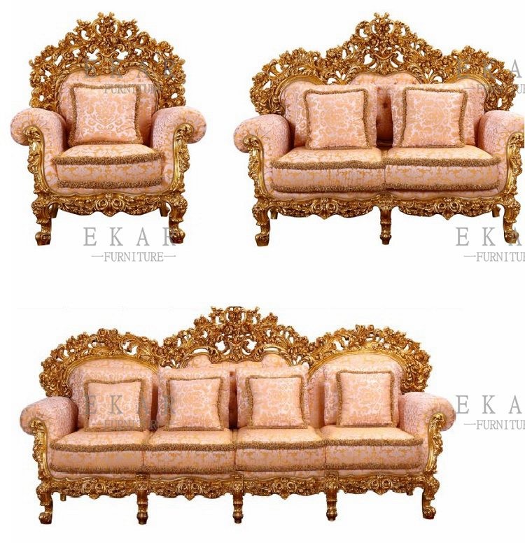Living Room Elegant Sofa Set Classical Fabric Chesterfield Sofa LS-A803T