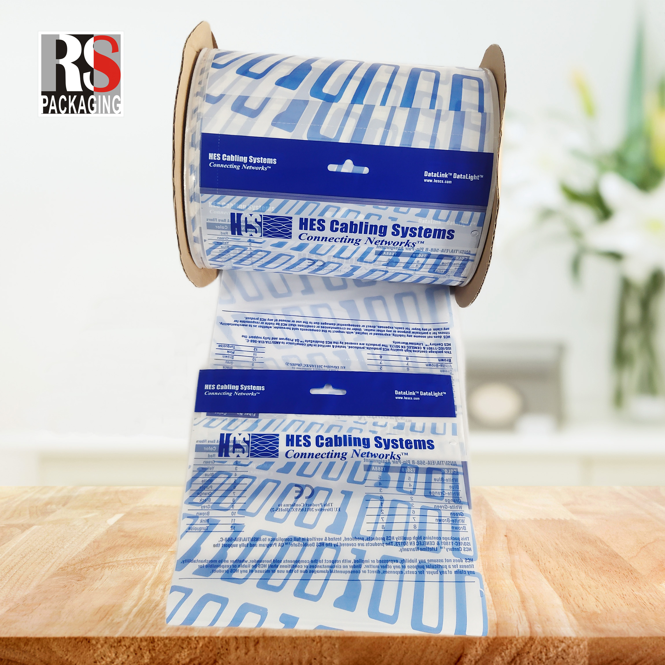 Recyclable Pre Opened Poly Bags On A Roll Customized Printing For Auto Bagging System