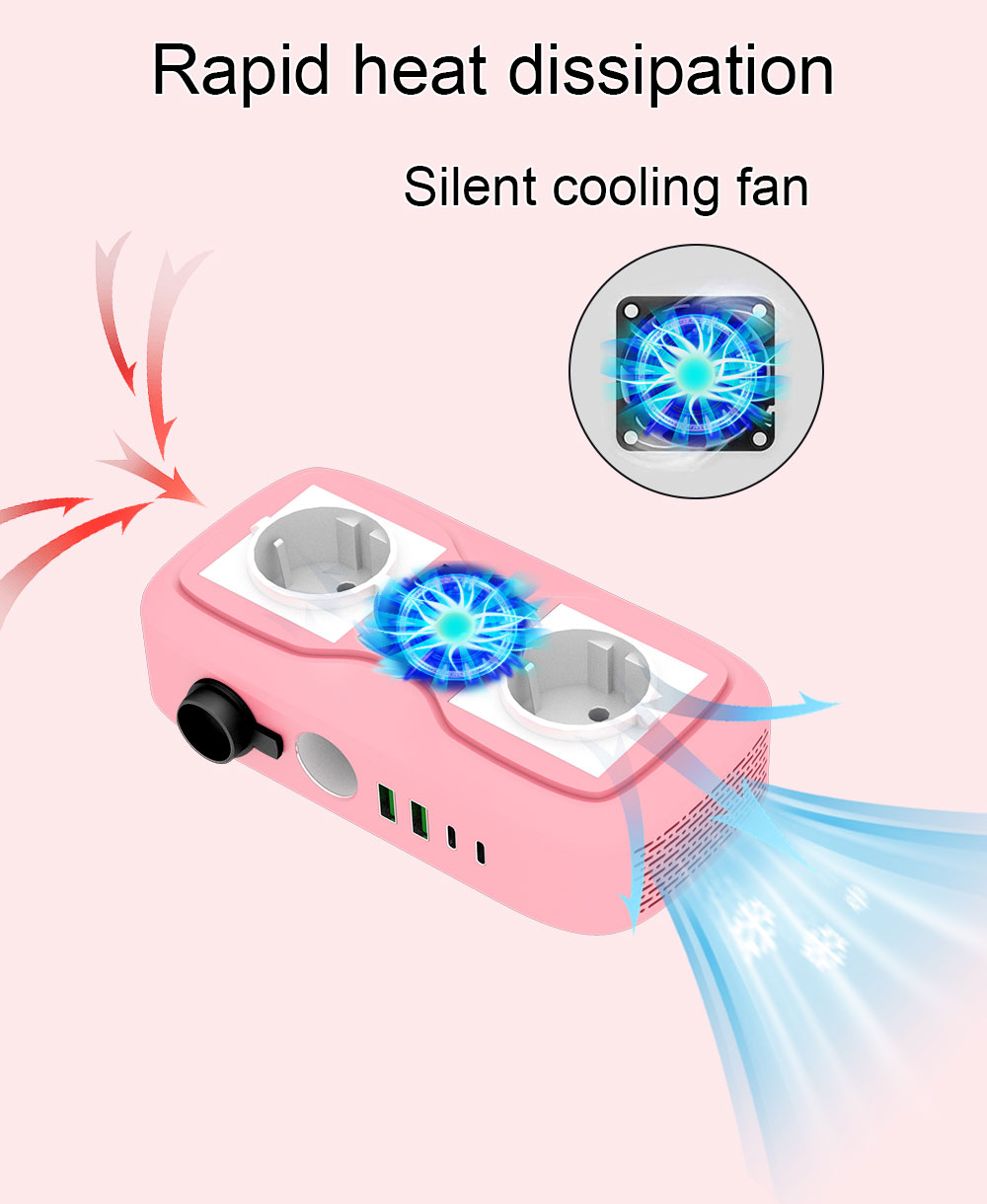Modified Sine Wave 200 Watt Car Inverter 12V DC To AC 240V With 2 USB Charging Ports