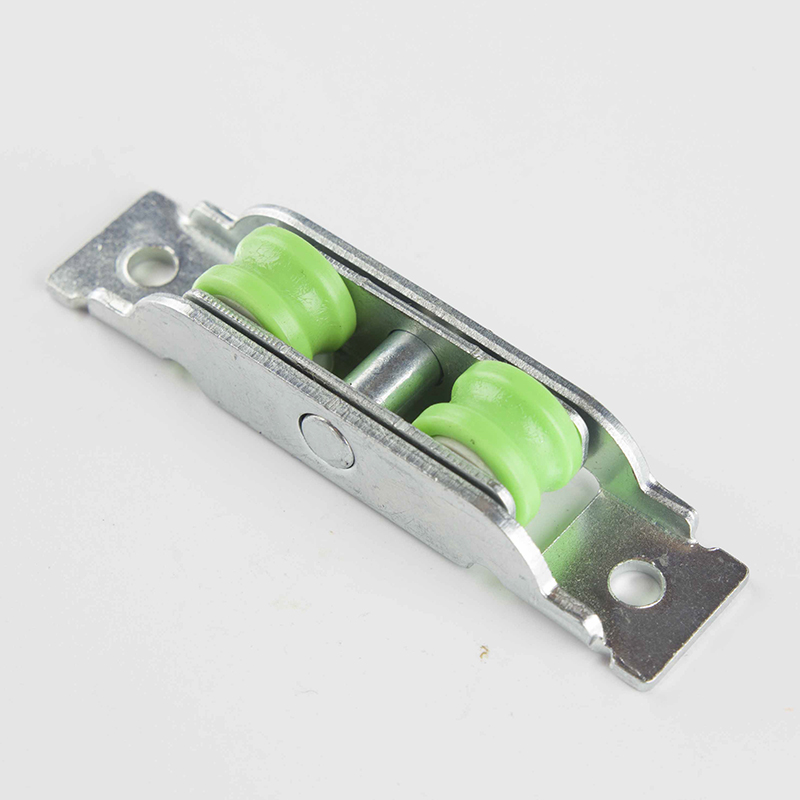 Load Capacity 55 kg/pair Width 16mm UPVC Window and Door Accessories Zinc Alloy Double Roller Grooved