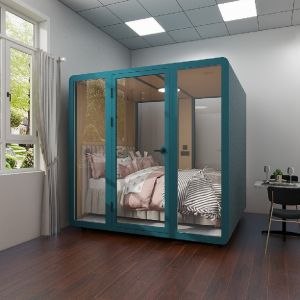  Fully Enclosed Soundproof Sleeping Pod Portable Modular Capsule House Manufactures
