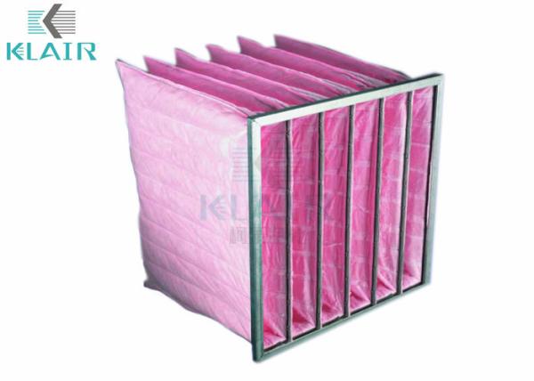 G4 Synthetic Fine Bag Air Filters Aluminum / Galvanized steel For All Hvac
