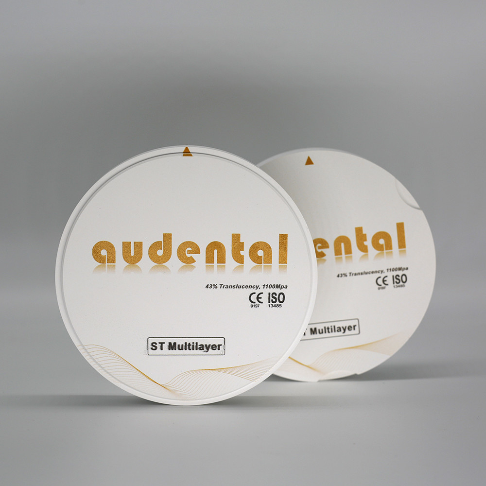 Smooth Vita 16 ST Multilayer Zirconia Block With 18mm 43% Translucency Flexural Strength