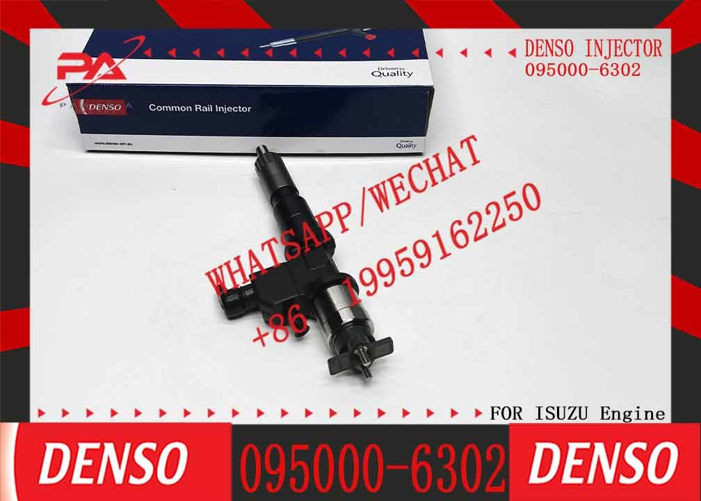 Factory Direct Deal High Quality Common Rail Fuel Injector Assembly 095000-6302 for ISUZU 6WG1 1-15300436-2