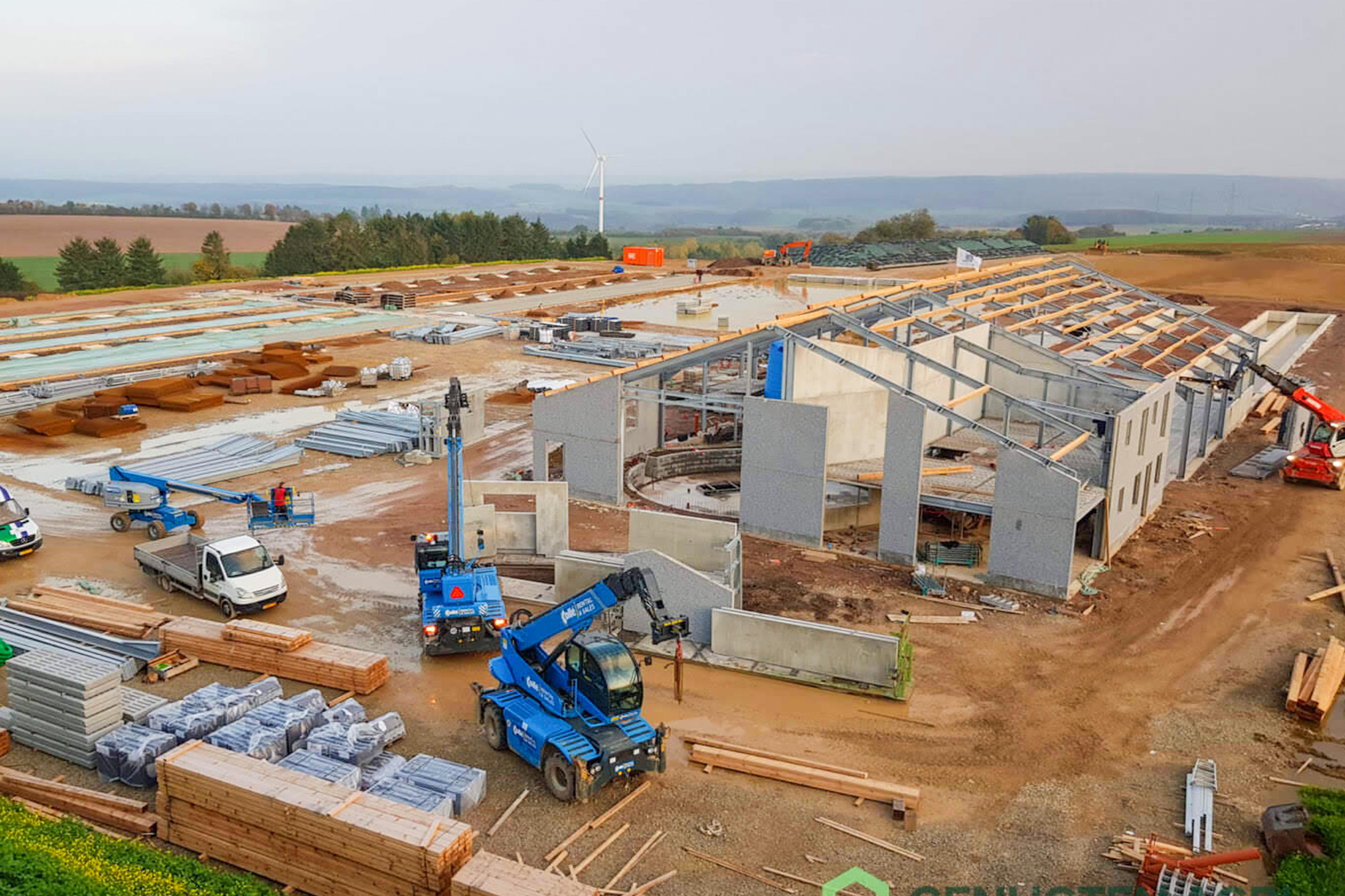 ISO9001 2008/CE/BV Certified Prefabricated Steel Beams H Beams Livestock Shed for Cow