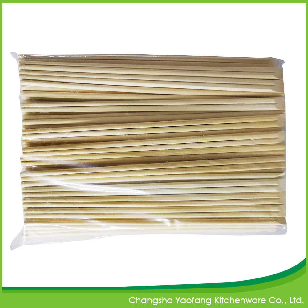 24cm Natural Tensoge Bamboo Chopsticks Eco Friendly Open Paper Packing Customized