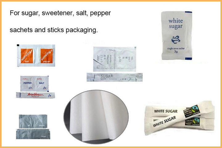 C1S White 40gsm 50gsm One Side Coated Paper For Sugar Package 100% Food Safe