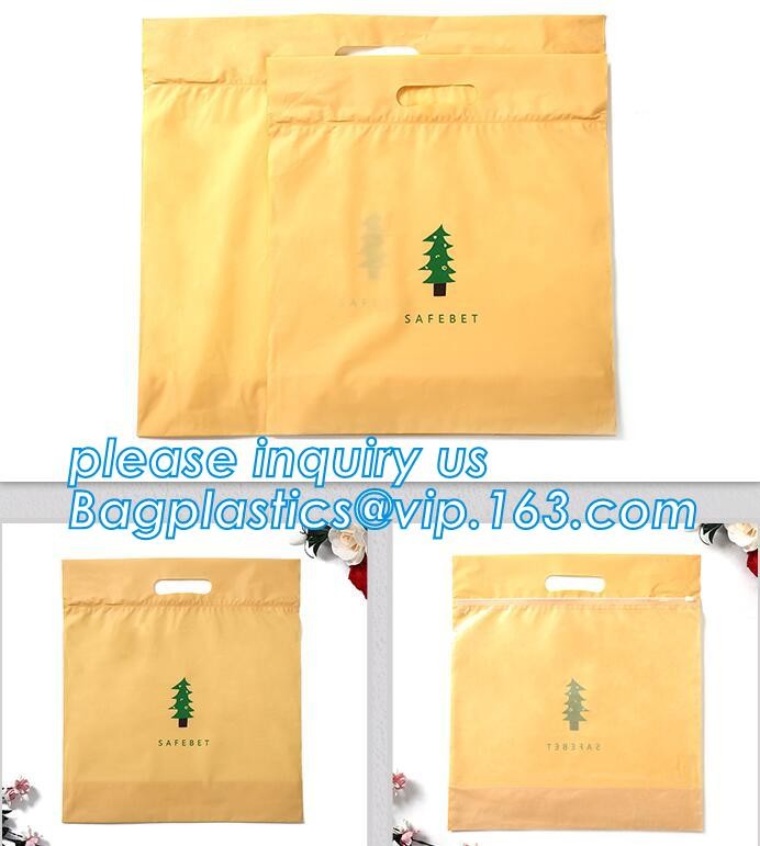Plastic Bag OEM Custom PVC Loop Handle Image Printed Plastic Shopping Bag,Promotional Clear Waterproof Plastic Cosmetic