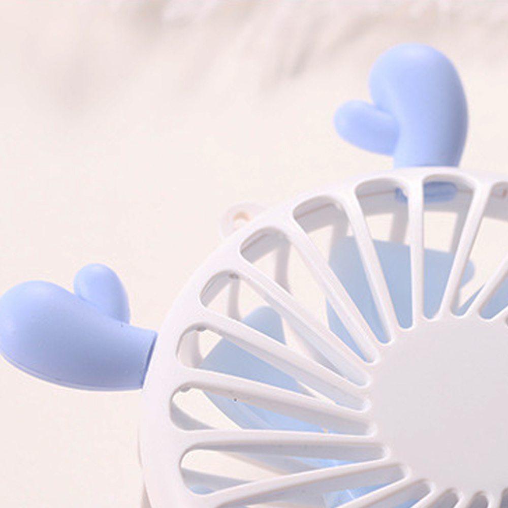 USB Decorative Rechargeable Handheld Cooler Fan Mini Portable Plastic