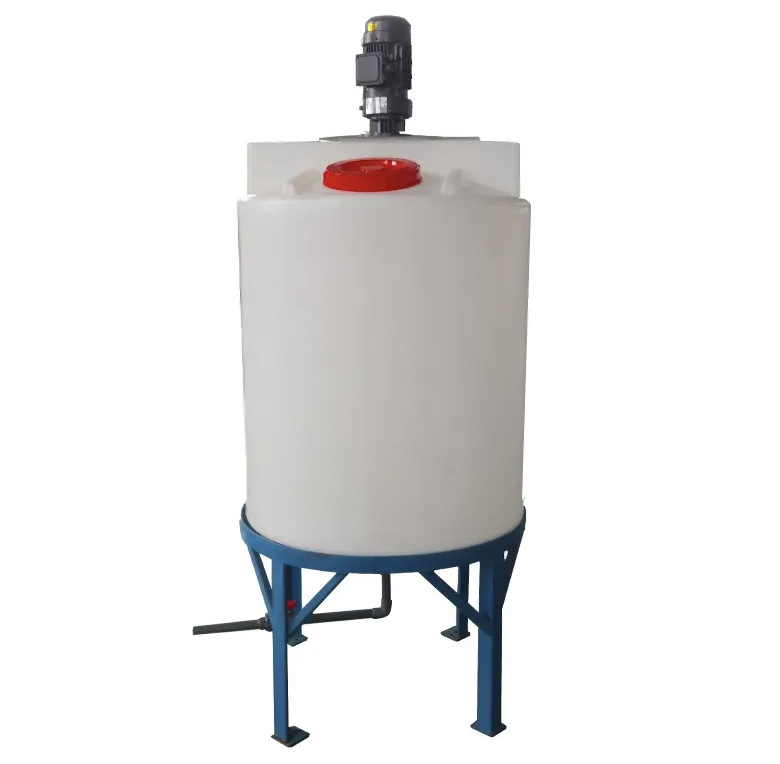 Rotational Poly Plastic 100 Gallon Mixing Tank With Agitator