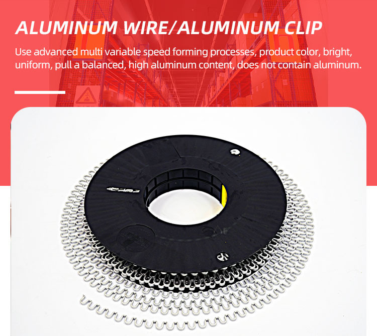 Wall Clamp Heavy Duty Reel R Shape Sausages Clips Food Standard Packaging 8000Numbers/Roll