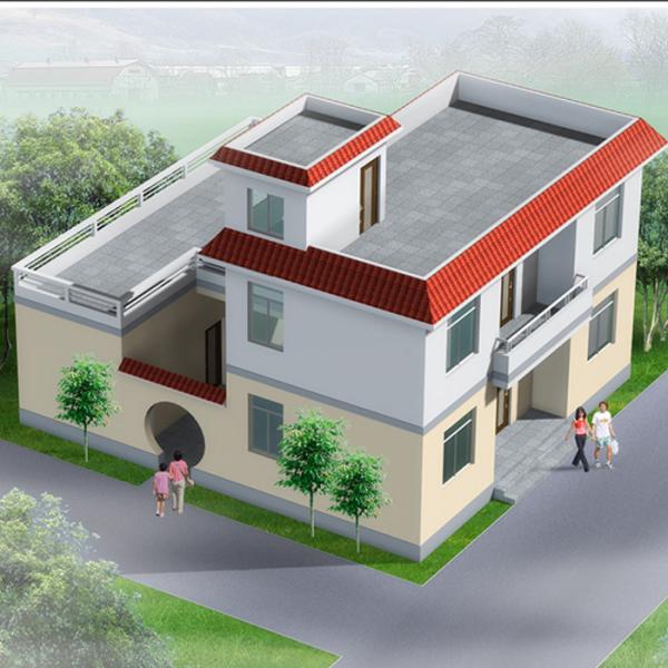 Residential High Rise Light Steel Prefab House / Mobile Small Cottage Prefab