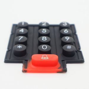 Matte/Glossy Surface Silicone Rubber Keypads With Optional Backlight