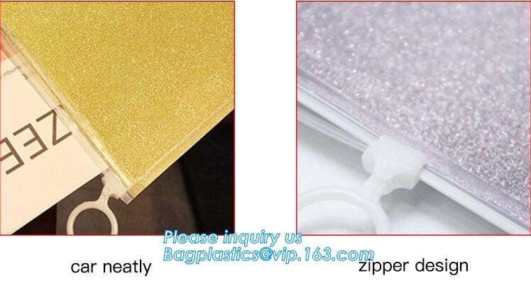 pvc Zip lockkk document file bag,Three-dimensional PVC Document Bag File Zipper Bag with Front Label Pocket bagplastics pac