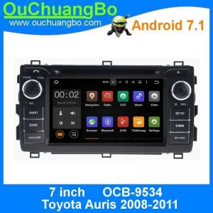 Ouchuangbo car radio multimedia android 7.1 Toyota Auris 2008-2011 with gps navi DDR3 2GB bluetooth music
