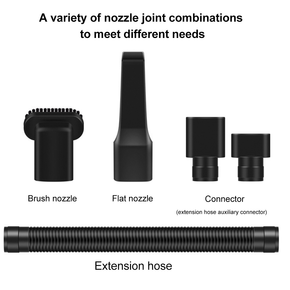 Long Mouth Connector Auto Handheld Car Vacuum Cleaner Headless 2600mAh