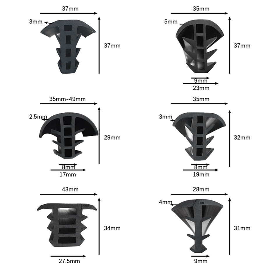 Solar Panel Sealing Strip in Black EPDM Rubber for T Shape Waterproofing Solutions