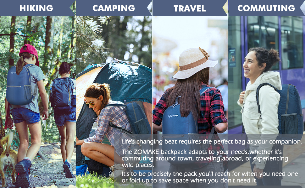 ODM Outdoor Hiking Backpack Water Resistant 20l Packable Backpack Foldable