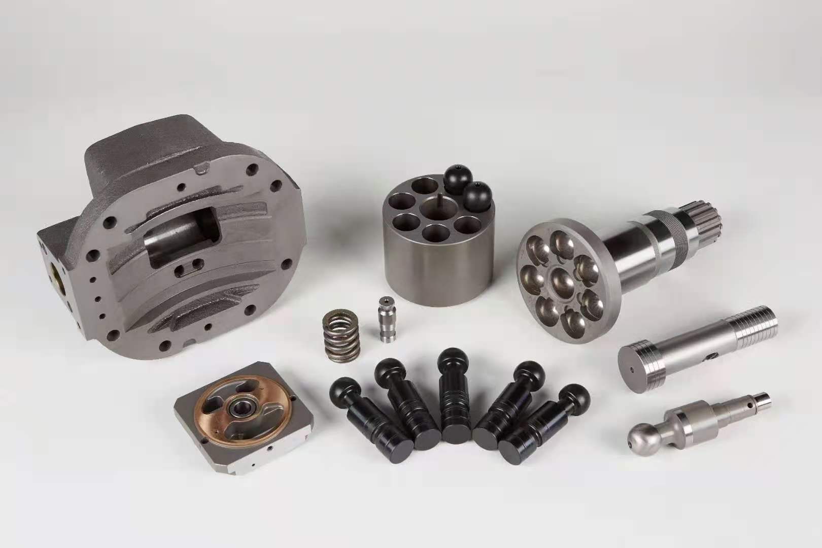 MKV23 MKV33 Excavator Hydraulic Pump Parts Cylinder Block Piston Valve Plate