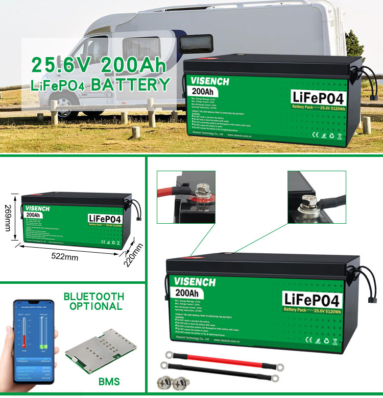 Visench Direct factory rack mount lifepo4 battery solar battery 30 kwh with BMS for solar inverter energy storage system