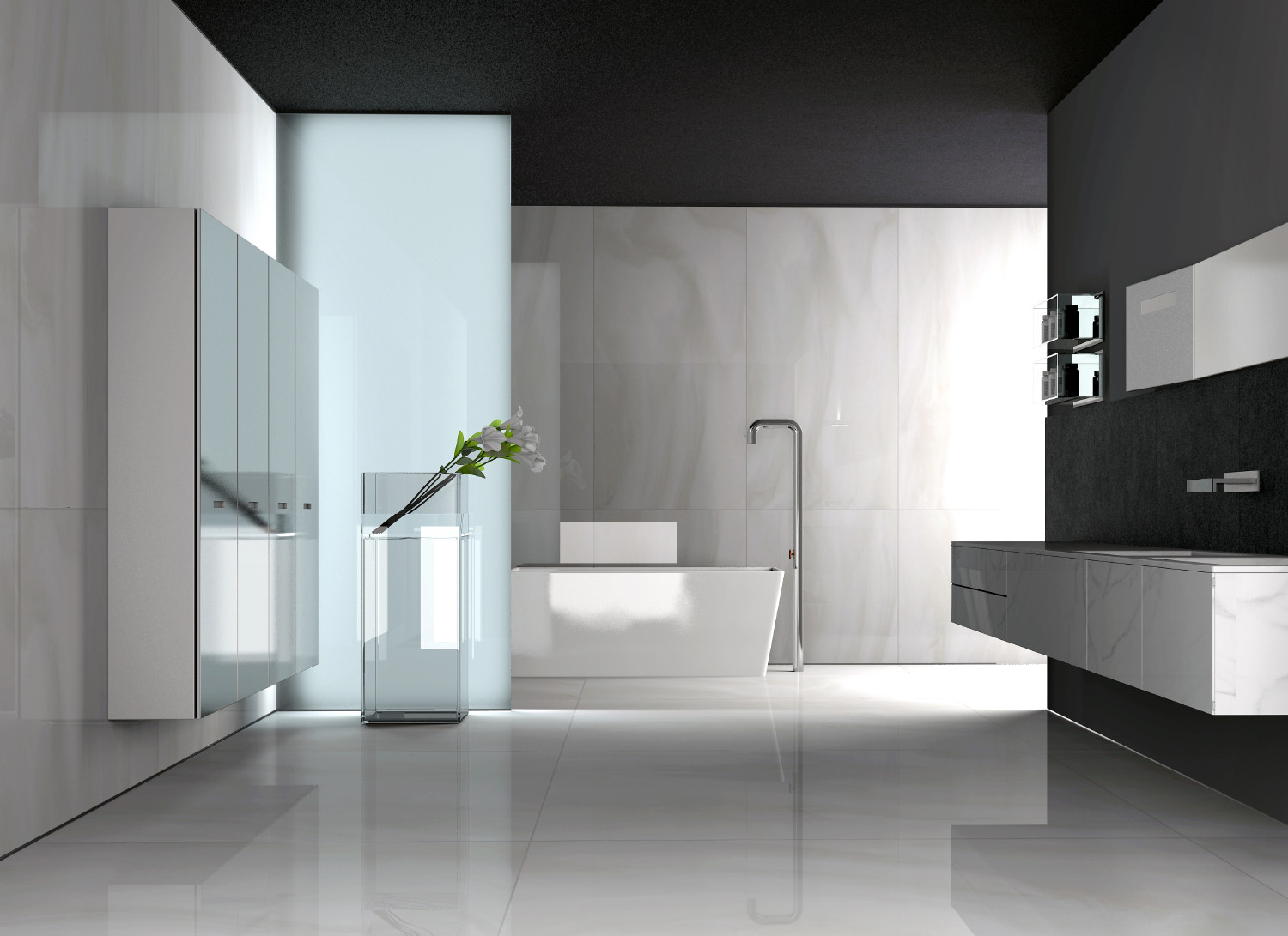 Porcelain Glazed Tiles Marble Look Full Body Large Format Tile 750x1500mm Size Modern Porcelain Tile