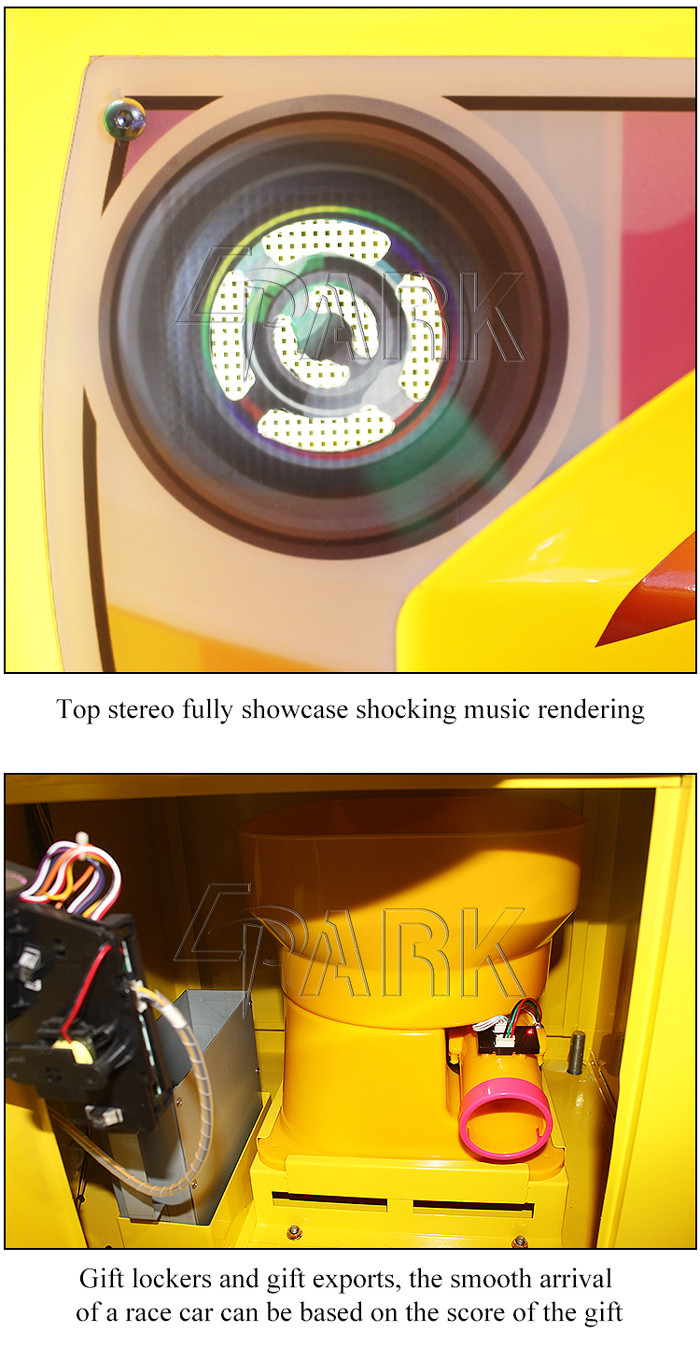 Indoor Amusement Children 100W Car Racing Game Machine