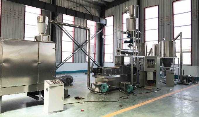 Double Screw Corn Puff Snack Food Extruder Machine Stainless Steel 1