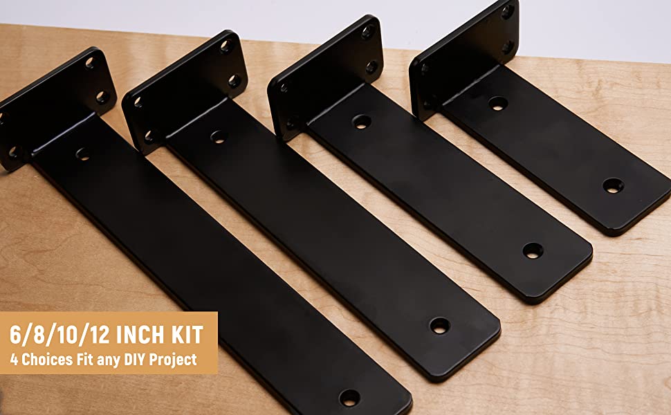 Functional Design Heavy Duty Floating Shelf Brackets with Powder Coating Coating