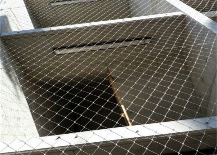 304 316 Stainless Steel Rope Mesh For Fall Protection