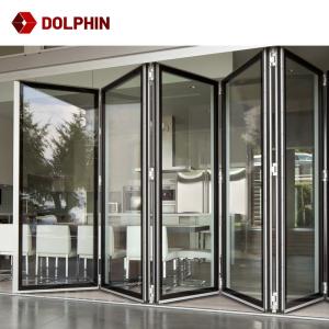  Factory Direct Shop Windows Aluminum Folding Window Vertical Bi-Fold Window For Sale Manufactures