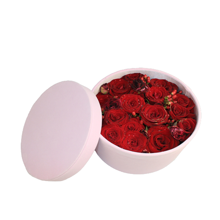 80gsm - 250gsm Square / Round Flower Cardboard Hamper Boxes For Bouquets