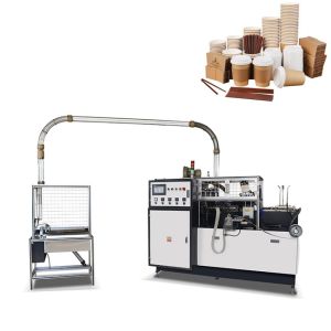China PLC controlled 90pcs/min one plate paper cup manufacturing machine on sale