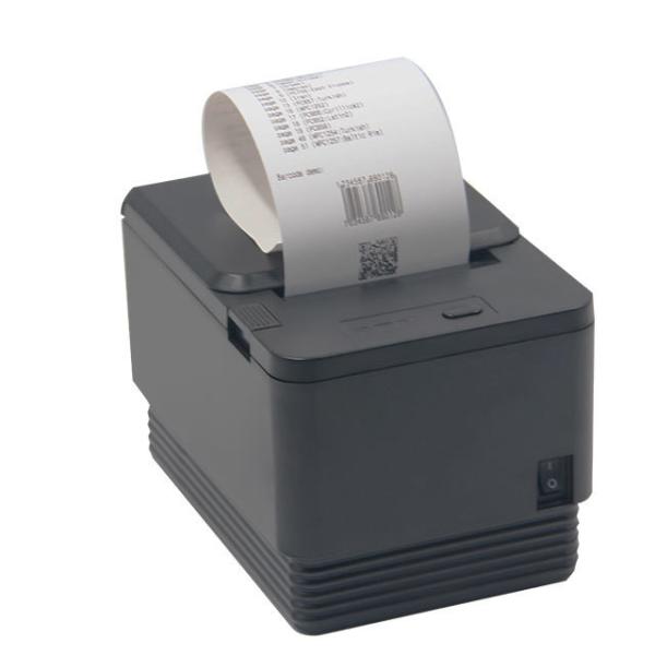 Print Speed 260mm/s 80mm Kitchen Receipt Printer with Cutter Black/White 150KM